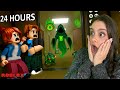 24H NO ELEVADOR MAIS ASSOMBRADO DO ROBLOX 😱☠️- Roblox 24 Horas no Elevador 