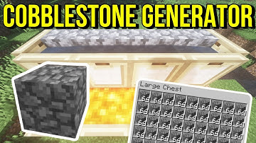 Minecraft: INFINITE Cobblestone Generator | FULLY AUTOMATIC 1.16/1.17