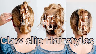 3 Ways to style Claw Clip 2023 | 90’s Claw Clip styles