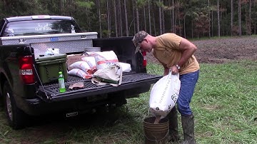 Food plots (part 3) - Planting and applying fertilizer
