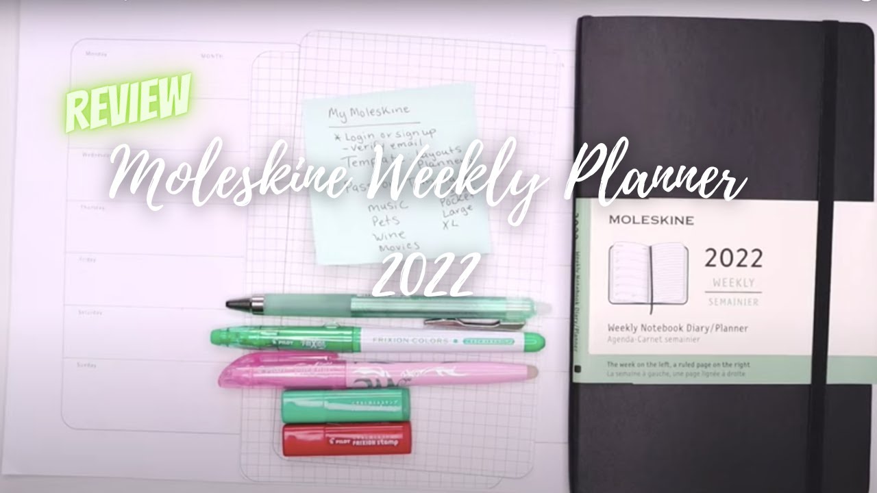 Planner Review, Moleskine Weekly Planner 2022