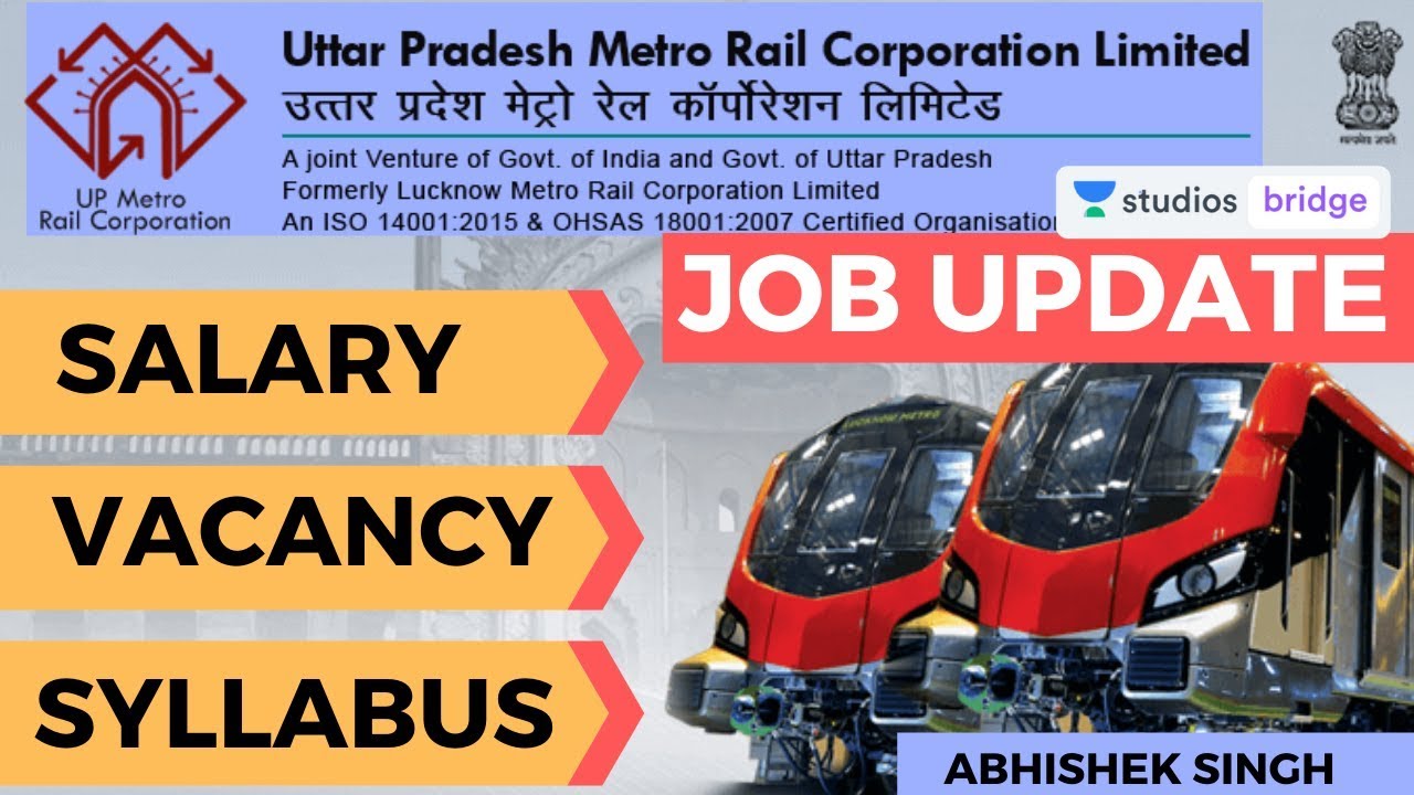 JOB UPDATE | UP Metro Rail Recruitment 2019 | All Information | Abhishek Singh