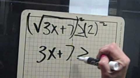 Unit 5 - Solving radical inequalities.MP4