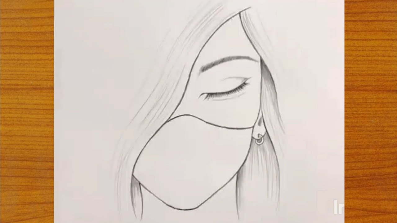 رسم سهل جدا | تعليم رسم بنت سهلة للمبتدئين خطوة بخطوة بقلم الرصاص | رسم بنات | تعليم الرسم 