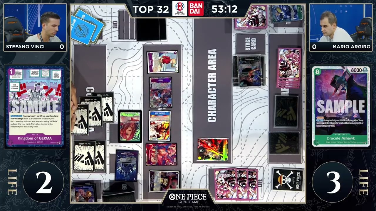 One Piece TCG | 2025 Sevilla Regionals | Stefano (Reiju) vs Mario (Green Zoro) | TOP 32