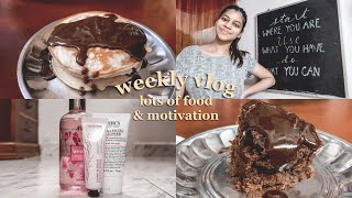 A week in my life | baking chocolate cake, reviewing new products,
productivity boost