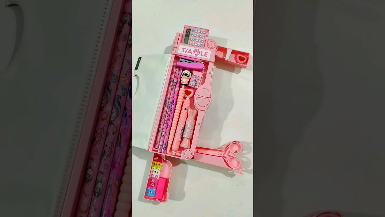 Multi Button Operated With Calculator Mechanical Pencil Case  