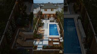 trash backyard transformed into luxury pool oasis 😳💦