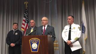 Press conference on the murder of Vibeke Rasmussen of Plymouth
