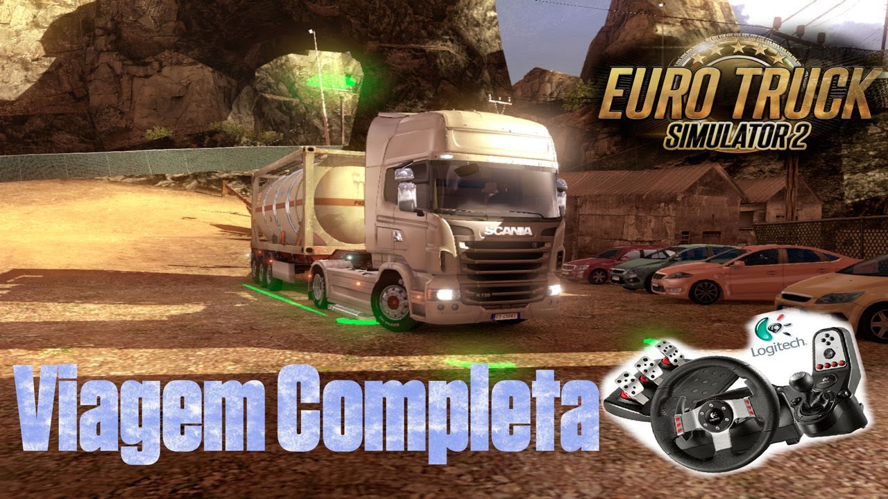 Euro truck Simulator 2 - Viagem levando combustível completa! Logitech G27