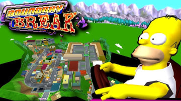 Out of Bounds Secrets | The Simpsons Road Rage - Boundary Break