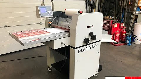 used matrix 530 thermal laminating machine with auto sheet separator   Gab Supplies Ltd   2006
