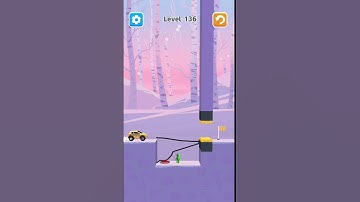 Draw bridge 🌉 Imposible mission 😱 Level 136 complete ✅ #shorts