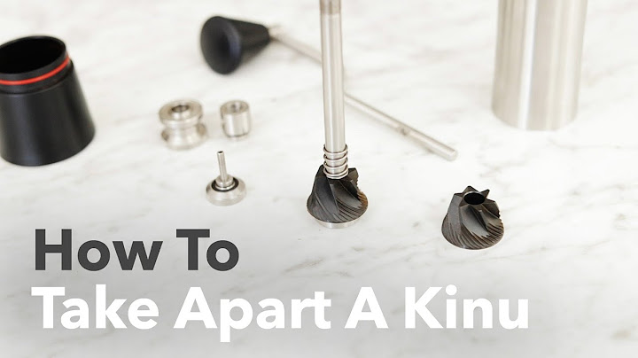 How to Take Apart a Kinu Hand Grinder