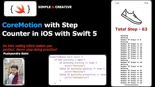 Famous CoreMotion with Step Counter in iOS with Swift 5 Wealth