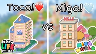 TOCA FREE APARTMENT VS MIGA FREE APARTMENT 🤔🤩 | TOCA VS MIGA DEUTSCH | TOCA AMIRA