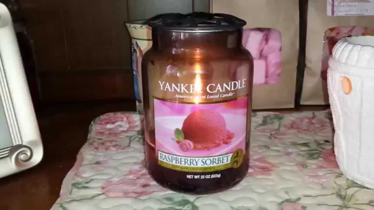 Yankee Candle Raspberry Sorbet *Review* - YouTube