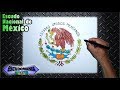 Aprende a dibujar y pintar el escudo Nacional de México