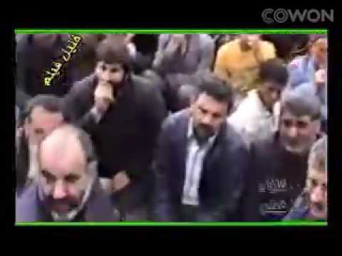 مداحی مرحوم سلیم موذن زاده و شهروز اردبیلی در تشییع جنازه شاعر منزوی
