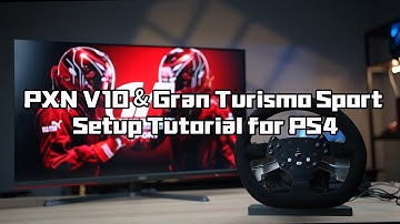 PXN V10 Gaming Steering Wheel & Gran Turismo Sport Setup Tutorial for PS4. #pxn #pxnv10 #gt7