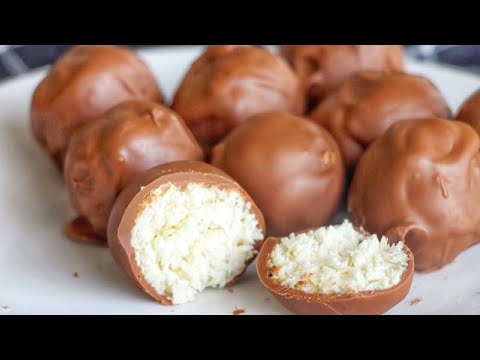 Video: Kako Narediti Kokosove In Orehove Bonbone, Prekrite S Temno čokolado