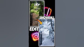 Instagram Trending Snowfall Effect🔥 #editing #edit #ai  #aiediting #tutorial