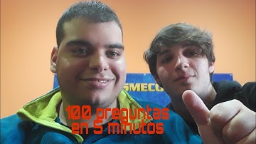 100 preguntas en 5 minutos con mi amigo José Ángel