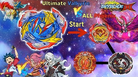 베이블레이드 버스트 DB  【 얼티밋 발키리 VS ALL 피닉스 】 Beyblade Burst DB ベイブレードバーストDB