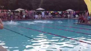Avi 25 yard backstroke