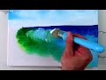 Unveiling Tranquil Shores: Step-by-Step Acrylics | Walk on the Beach | Landscape Painting