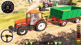 Heavy Tractor Trolley Cargo Simulator : US Farming Tractor #1 - Android Gameplay QYChet screenshot 5