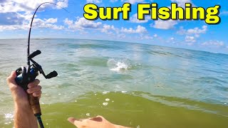 Surf Fishing Galveston Texas (Catch & Cook)