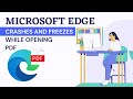 Microsoft Edge Freezes or Crashes When Opening a PDF (FIXED)