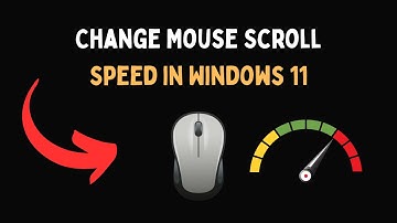 Change Mouse Scroll speed in Windows 11