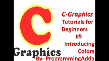 C Graphics Programming Tutorials For Beginners #5 Introducing Colors in [ Hindi English Urdu ]