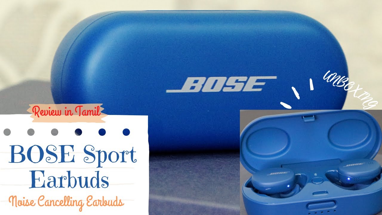 BOSE Sport Earbuds Unboxing & Review in Tamil // How to Connect and use