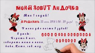 Постер достижений для девочки Лидочки