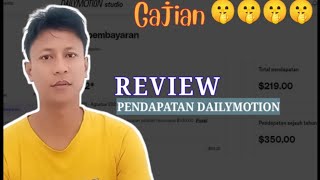 Review Pendapatan Dailymotion | Akhirnya Gajian Pertama