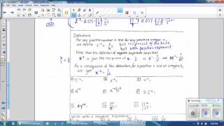Math 8: module 1 lesson 4 and 5 on zero negative exponents