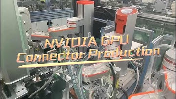 SCARA Robot for #NVIDIA GPU Connector Production 🌈