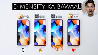 Omg Mediatek Beat Snapdragon Snapdragon 778g Vs Dimensity 1080 Vs Snapdragon 870 Vs Dimensity 8100