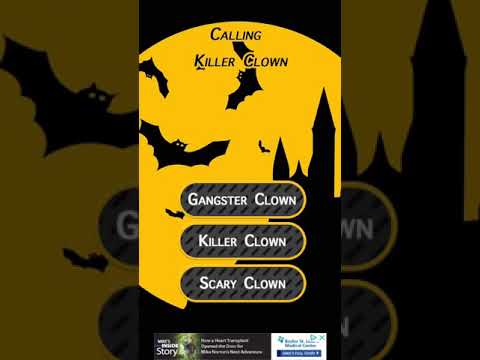 Calling killer  Clown  scary