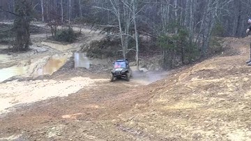 Rzr 800 hitting a mud hole