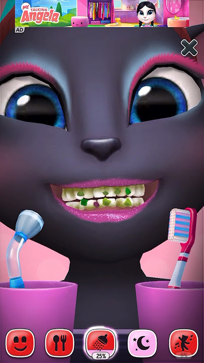 My Angela 🛀🏻🧼🫧 #talkingangela #video #shorts