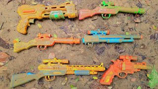 Cleaning Action Series Guns & Equipment, Muddy Toys Guns, Thor Axe, Sea Animal, Grenade, Knife, Bike