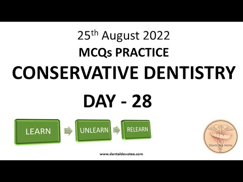 Conservative Dentistry MCQs - Day 28 Daily Dental MCQs @DentCareNepal