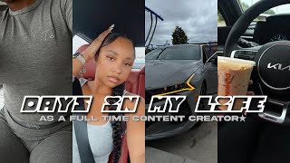 realistic days in my life as a full time content creator | bts of creating content + Q\&A