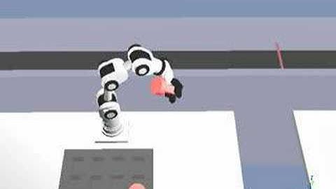 Robot Simulator: two Katana robot arms in a factory (Webots simulator)