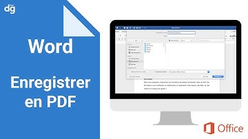 Comment enregistrer un document Word en PDF ?