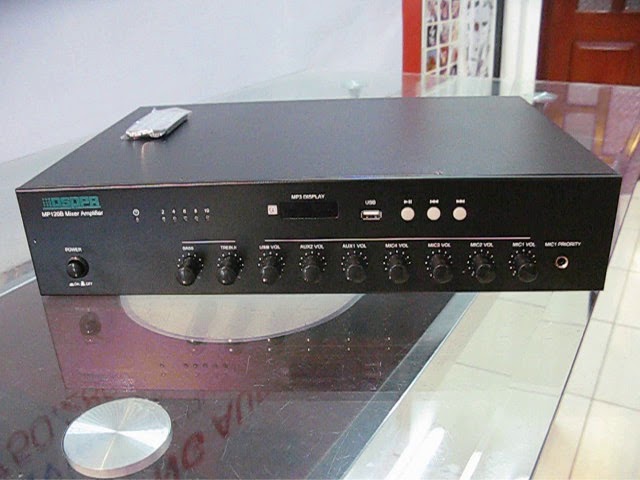 Tăng âm truyền thanh AAV - MP120B-120W, hỗ trợ USB, chất lượng cao